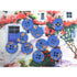 Buttons (Set of 10) - Blue Terrazzo 15mm